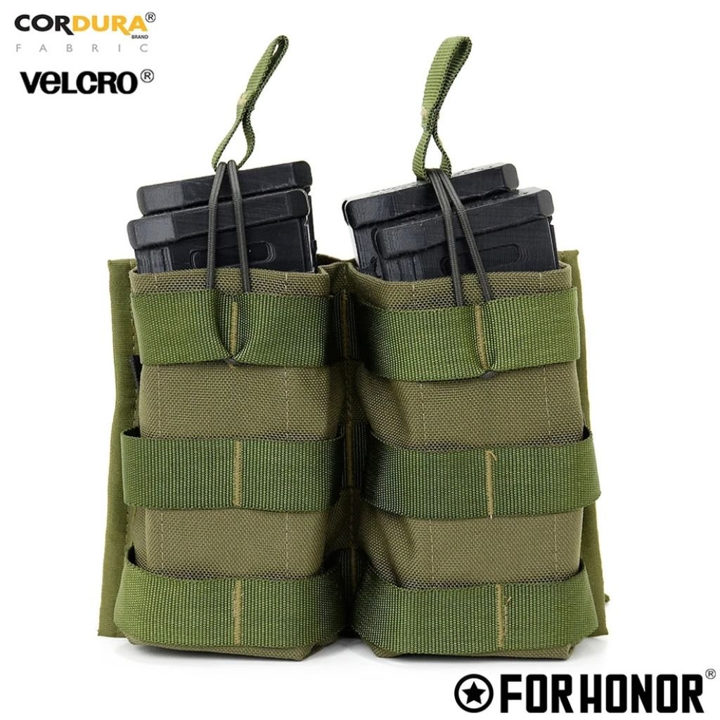 Porta Carregador Fuzil Duplo 5.56 Tático For Honor | Toca Militar